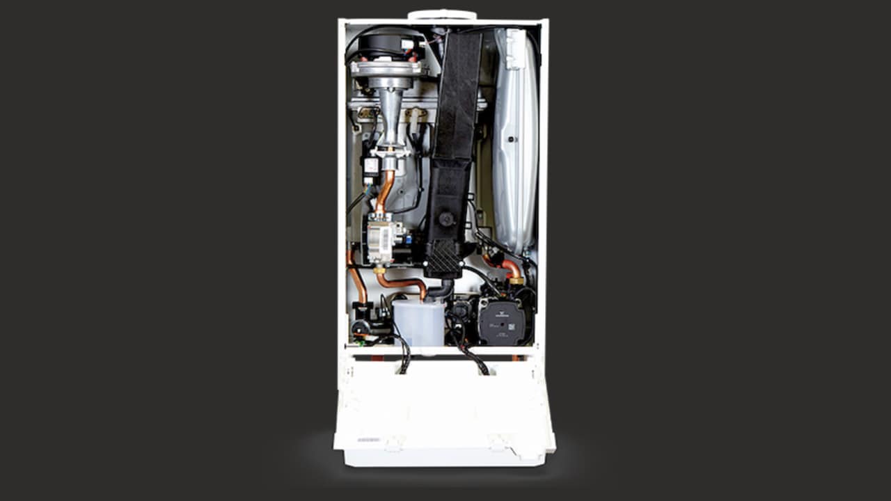 The Ideal Logic+ Combi boiler has very few external components, which makes it easier to install.