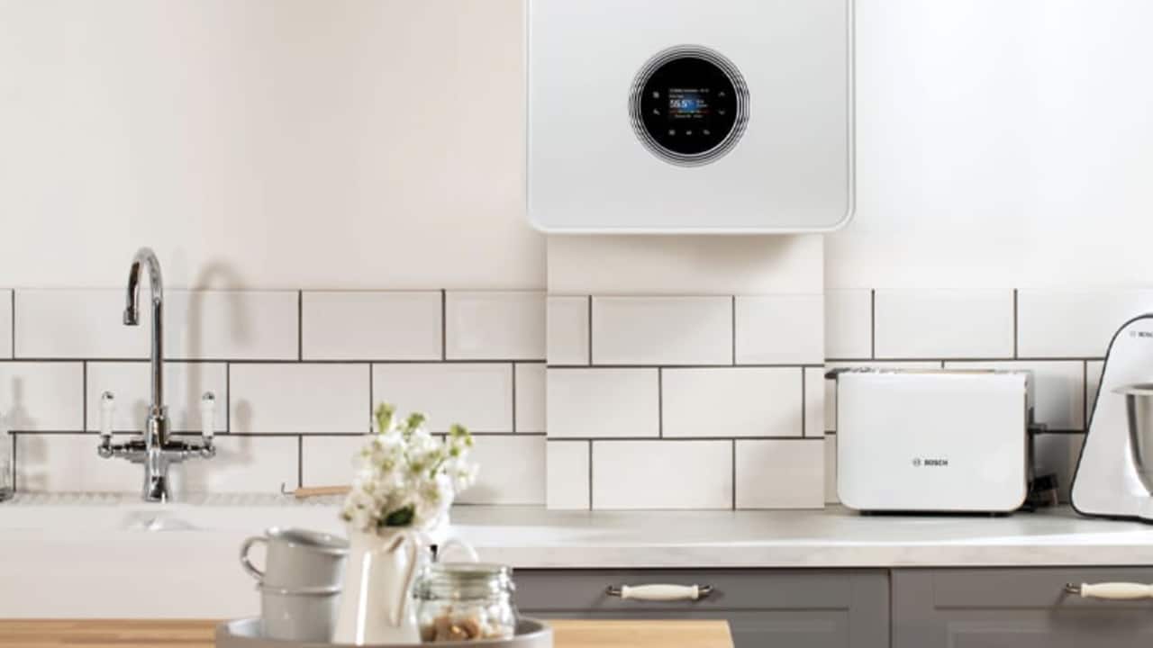 The Worcester Bosch Combi Greenstar 4000 boiler is compact and can be wall-mounted to save space in the home.