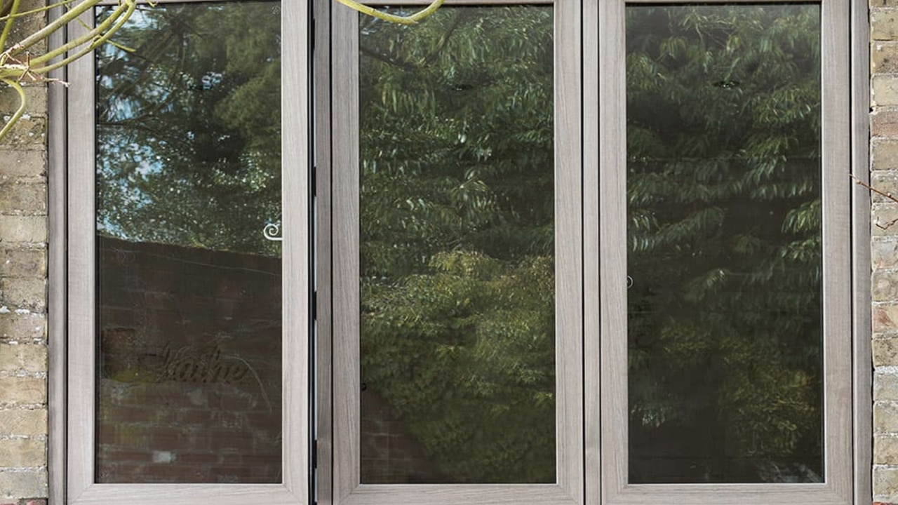 Wood effect uPVC double glazing windows
