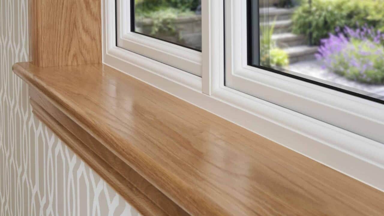 CR Smith double glazing windows wooden sill